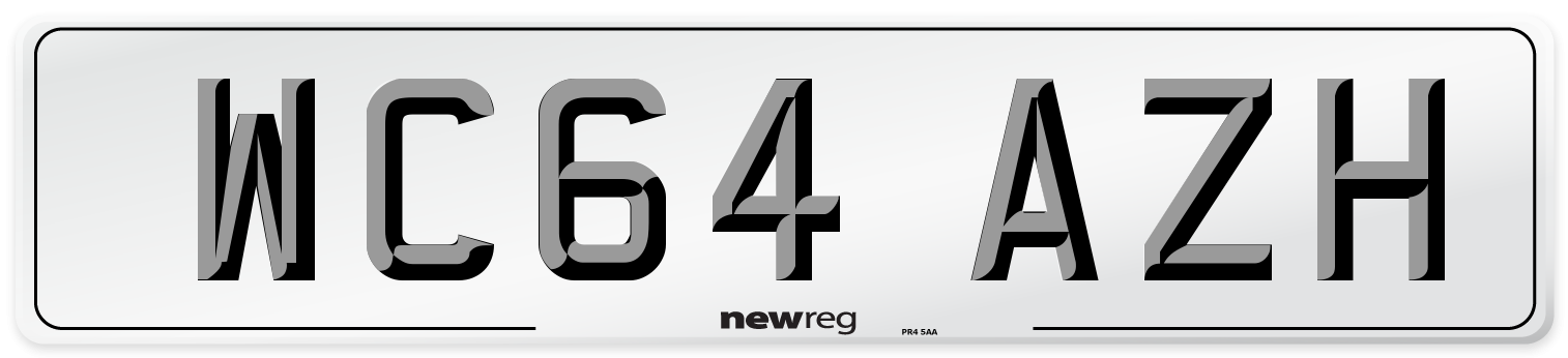 WC64 AZH Number Plate from New Reg